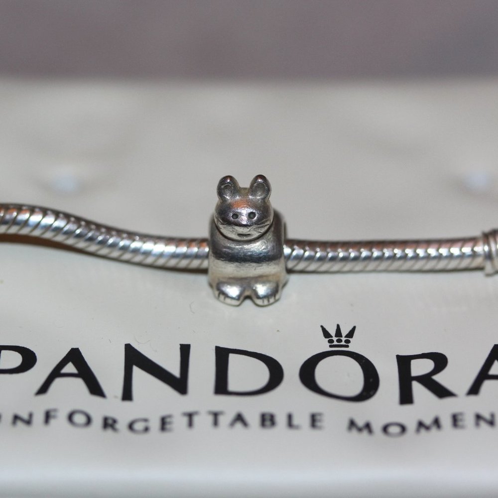 Authentic PANDORA *RETIRED* STERLING KITTY CHARM